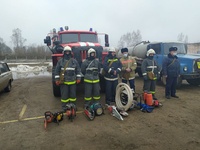 На территории Дубровского района отработаны действия по ликвидации природных пожаров. 